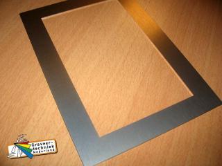 Aluminium met een RVS look lijst , alle afmetingen mogelijk